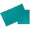 JAM Paper Fashion Color Heavy Duty Plastic 2-Pocket School Folders, 6ct.